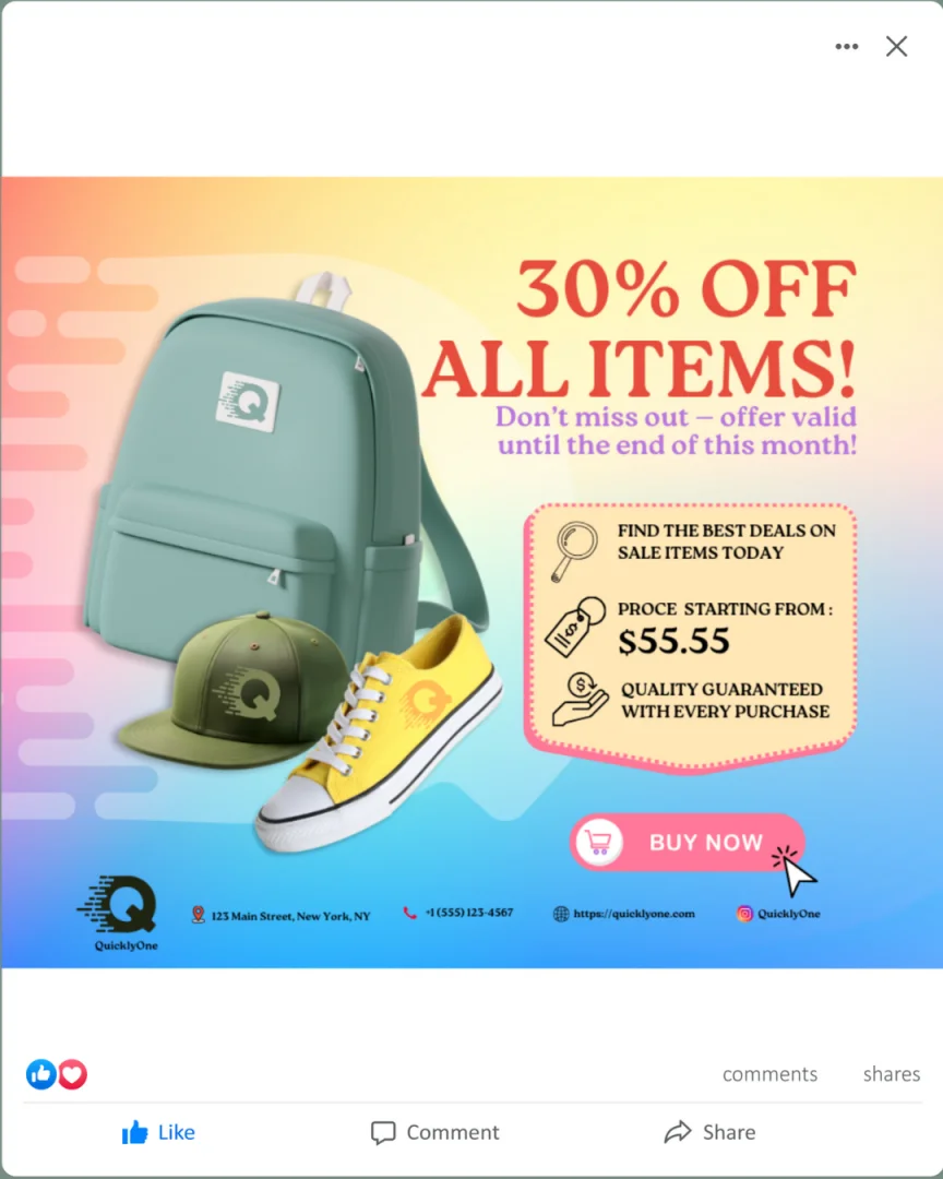 Social Media Design ( Facebook )