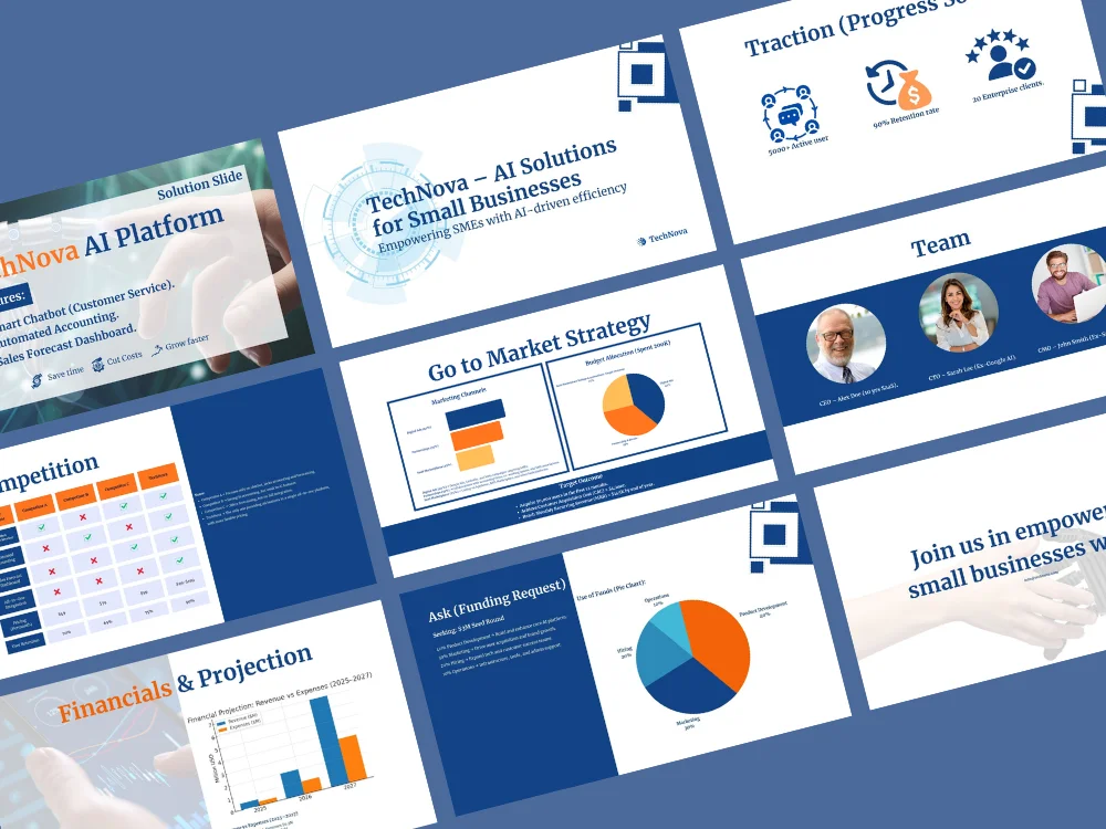 Investor Pitch Deck Design