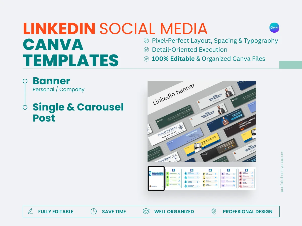 LinkedIn Design | Editable Canva Templates
